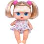 Imagem de Bebê De Brinquedo Boneca Nenem Fofa Com Cabelo Loira Em Vinil Infantil Articulada - Super Toys