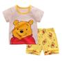 Imagem de Bebê Meninos Verão Agasalho Winnie Pooh Cartoon Fashion 2 Peças Conjunto De Camiseta De Manga Curta