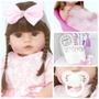 Imagem de Bebê Reborn Boneca 100% Silicone Macio Princesa 13 Itens