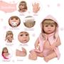 Imagem de Bebê Reborn Boneca Abigail Realista Roupão 20 Acessórios