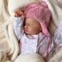 Imagem de Bebê Reborn Boneca Realista Rosale De Olhos Fechados Em Silicone Com Bolsa de Martenidade Entrega Imediata