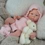 Imagem de Bebê Reborn Boneca Silicone Sólido 35cm Brastoy Original Pode Tomar Banho Com Kit Conjunto de Roupa Chupeta Mamadeira e Pelúcia