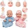 Imagem de Bebê Reborn Casal Gêmeos Careca Kit Lara Luca Enxoval Itens