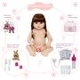 Imagem de Bebê Reborn Coelinha Valentina Premium Brinquedo Conjunto