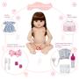 Imagem de Bebê Reborn Com Lindo Vestido  Realista Enxoval Menina