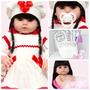 Imagem de Bebe Reborn de Silicone Morena Linda Com Vários Acessórios