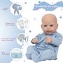 Imagem de Bebe Reborn de Silicone Príncipe Luca Com Kit 15 Acessórios