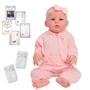Imagem de Bebê Reborn Menina Abigail Carequinha Com Pijama Rosa