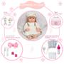 Bebe Reborn Menina Linda Recém Nascida Vestido Bege Enxoval - Cegonha Reborn Dolls Imagem de Bebe Reborn Menina Linda Recém Nascida Vestido Bege Enxoval