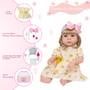 Imagem de Bebe Reborn Menina Loira Linda Enxoval 20 Itens Completa