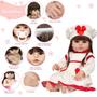 Imagem de Bebe Reborn Menina Olhos Castanhos Com Acessórios Enxoval