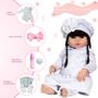 Imagem de Bebe Reborn Menina Princesa Morena Com Vários Acessórios