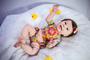Imagem de Bebê Reborn Menina Realista Silicone Banho Cabelo Fio A Fio