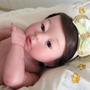 Imagem de Bebê Reborn Menina Realista Toma Banho Cabelo Fio a Fio