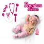Imagem de Bebê Reborn Premium Realista Silicone + Kit Medica Doutora