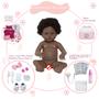 Imagem de Bebe Reborn Princesa Girafa Corpo de Vinil + Kit Acessórios