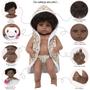 Imagem de Bebe Reborn Princesa Girafinha Fofa Roupão Bolsa Maternidade