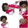 Imagem de Bebe Reborn Realista Girafinha Menina Negra Enxoval Completo