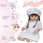 Imagem de Bebe Reborn Realista Menina Linda 46Cm Enxoval Luxo Completo
