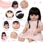 Imagem de Bebe Reborn Realista Menina Morena Linda Enxoval 20 Itens