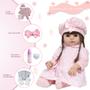 Imagem de Bebe Reborn Realista Menina Vestido Rosa Baby Envio Imediato