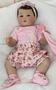 Imagem de Bebe Reborn Realista Original Cabelo Fio A Fio Toma Banho