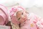 Imagem de Bebê Reborn Realista Princesa Loira Rosa Membros Silicone