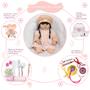 Imagem de Bebe Reborn Recém Nascida Princesa Fofa Com 24 Acessórios