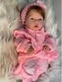 Imagem de Bebê Reborn  Rosa Claro Barata 100 Silicone (pode Dar Banho )24 Itens Enxoval - Igualzinha a foto