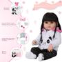 Imagem de Bebe Reborn Silicone Menina Panda Que Fala Enxoval Completo