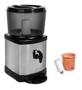 Imagem de Bebedouro Acquamar Inox com Base de Barro 6 L  Filtro com Carvão Ativado, Torneira Click, Boia Dosadora e Suporte Preto