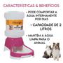 Imagem de Bebedouro Automatico Pet Cachorro Gato Truqys Pet 2L