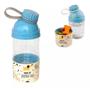Imagem de Bebedouro com compartimento azul pet 360ml - plasutil