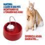 Imagem de Bebedouro Filtro de Agua Fonte Pet Baby Para Cachorros e Gatos Vermelho - 220V