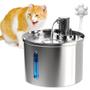 Imagem de Bebedouro Fonte Gato e Cachorro Pet Aço Inoxidável 304 Fonte De Água 3.2L Tigela Inox Com Opção De Sensor