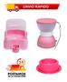 Imagem de BEBEDOURO PETLON com lancheira pet e comedouro 320 ml  Cães Pet Pelos Longos com Filtro