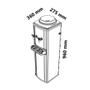 Imagem de Bebedouro Refrigerado Compressor com Furador Coluna Galão Inox Libell
