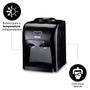 Imagem de Bebedouro Refrigerado Filtro Água Garrafão Galão 20 Litros Gelada Bivolt Automático Preto - Amvox