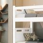 Imagem de Beliche 3 Em 1 Com Cama Auxiliar Completa E Escada Reforçada Com Colchões D20 inclusos