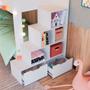 Imagem de Beliche 4 Gavetas com Escada Branco - Completa Móveis