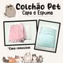 Imagem de Beliche Cama para Gatos Pet Aramada 45x40cm Branco com Colchonete Soft Macho