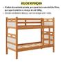 Imagem de Beliche com Cama Auxiliar Jaspe Treliche MDF