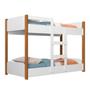 Imagem de Beliche Infantil Cama Crianças MDF Reforçada Juvenil com Escada Proteção Lateral