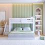 Imagem de Beliche Queen Montessoriano Family Star Plus Branco - Casatema