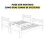 Imagem de Beliche Solteiro Em Mdf Vira Duas Camas Com Colchão D33 Premium