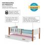 Imagem de Beliche Solteiro Ônix com Cama Auxiliar - Branco com Mel
