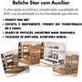 Imagem de Beliche Solteiro Reforçada com Cama Auxiliar e Escada 100% MDF Várias Cores Disponíveis