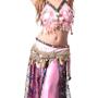 Imagem de Bellydance Caderin Arabic Dance Velvet com gemas e moedas