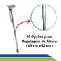 Imagem de Bengala Tipo T em Alumínio com Regulagem de Altura até 100 KG Hidrolight