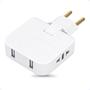 Imagem de Benjamim Adaptador T Articulado 16A Com 2 Plug USB Bivolt